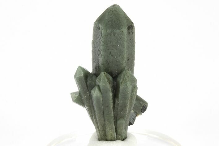 Green, Hedenbergite Included Quartz Cluster - Mongolia #226213